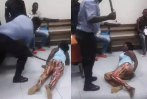 Man Flogs A Grown Lady On Her Buttocks In Equatorial Guinea (Photos, Video)